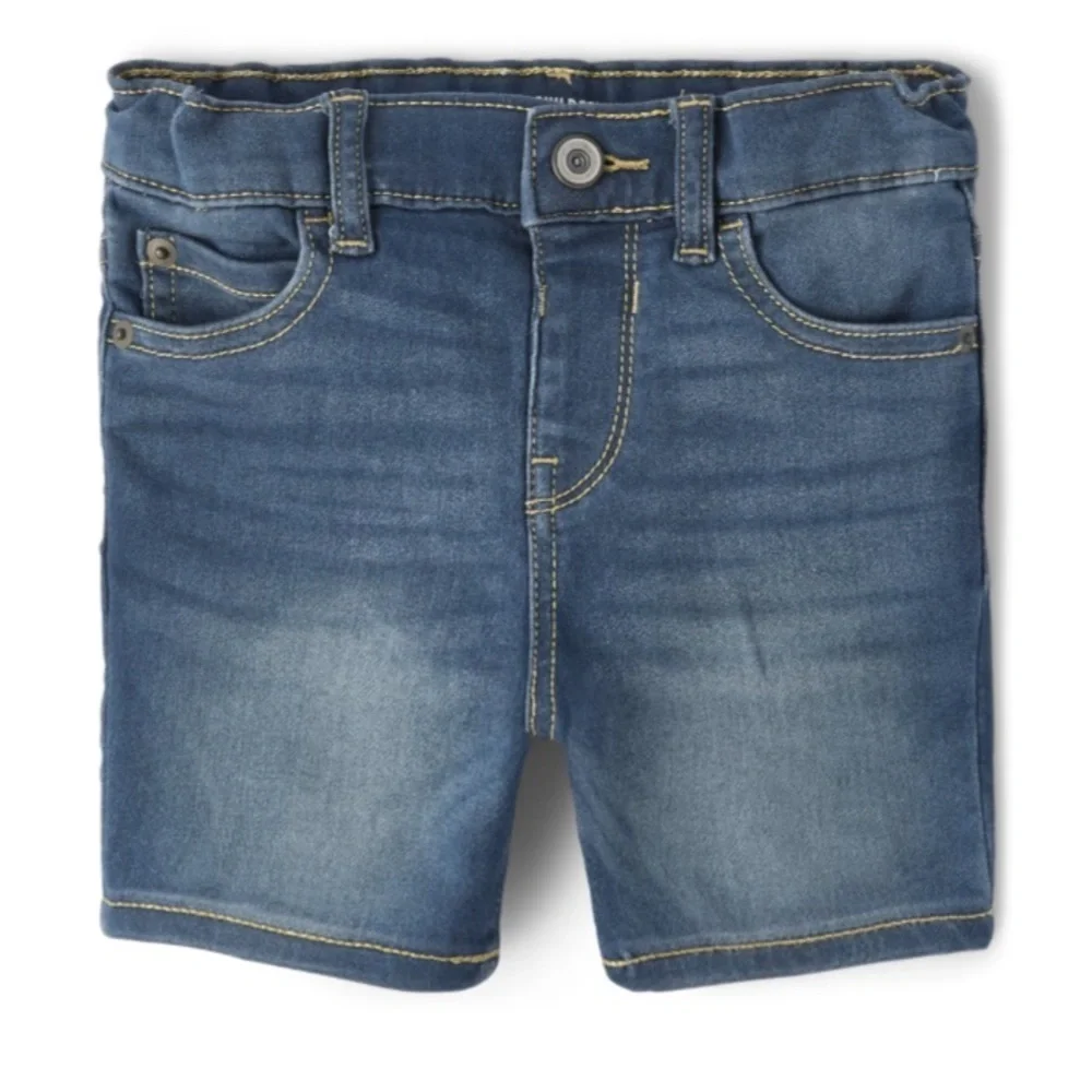 NEW - The Children’s Place Toddler Boys Denim Shorts - Dooley Wash. 12-18 mos